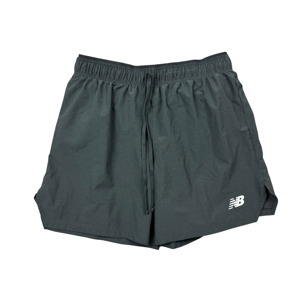 New Balance Mens Small Running Shorts Black Perforated 4" Active Training Lined